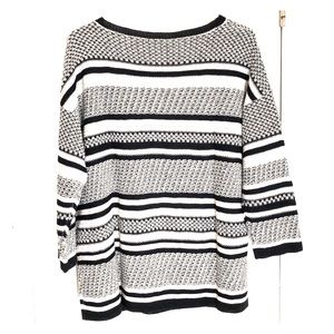 JJill Sweater Women’s Medium/ NWT / black & white